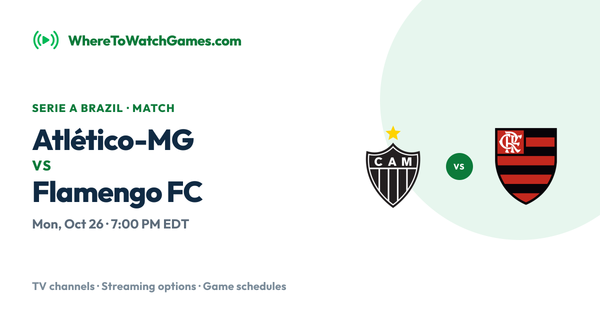 Where to Watch Atlético-MG vs Flamengo: TV & Streaming Options